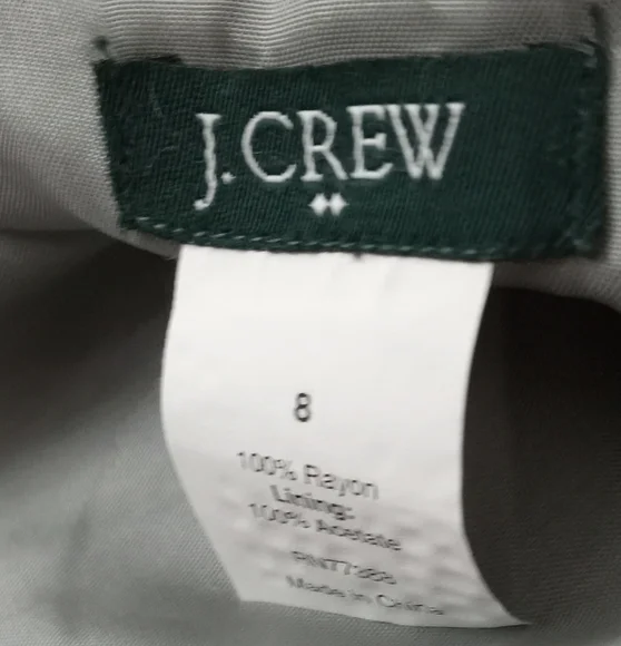 J. Crew Slate Grey Fully Lined Sheath Dress- Size: 8 - Picture 4 of 12